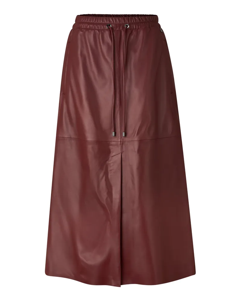 Bogner Lederrock Aurea für Damen - Weinrot Weinrot