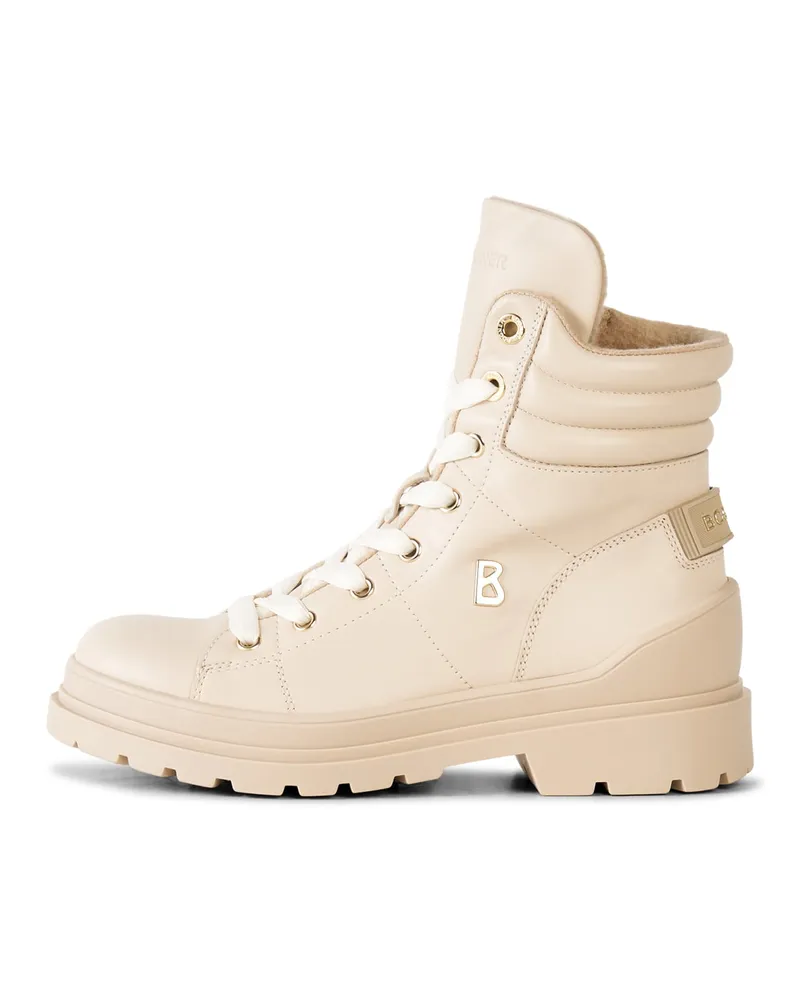 Bogner Schnürboots St. Moritz mit Spikes für Damen - Beige Beige