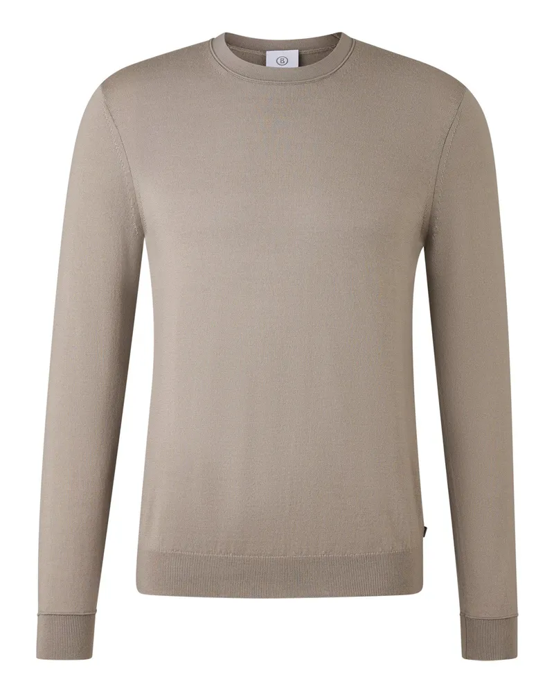 Bogner Feinstrick-Pullover Ole für Herren - Greige Greige