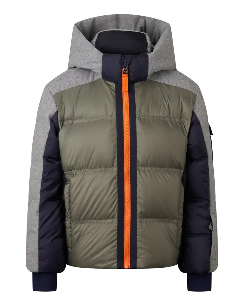 Bogner Kids Skijacke Pablo - Hellgrau/Oliv/Navy Hellgrau