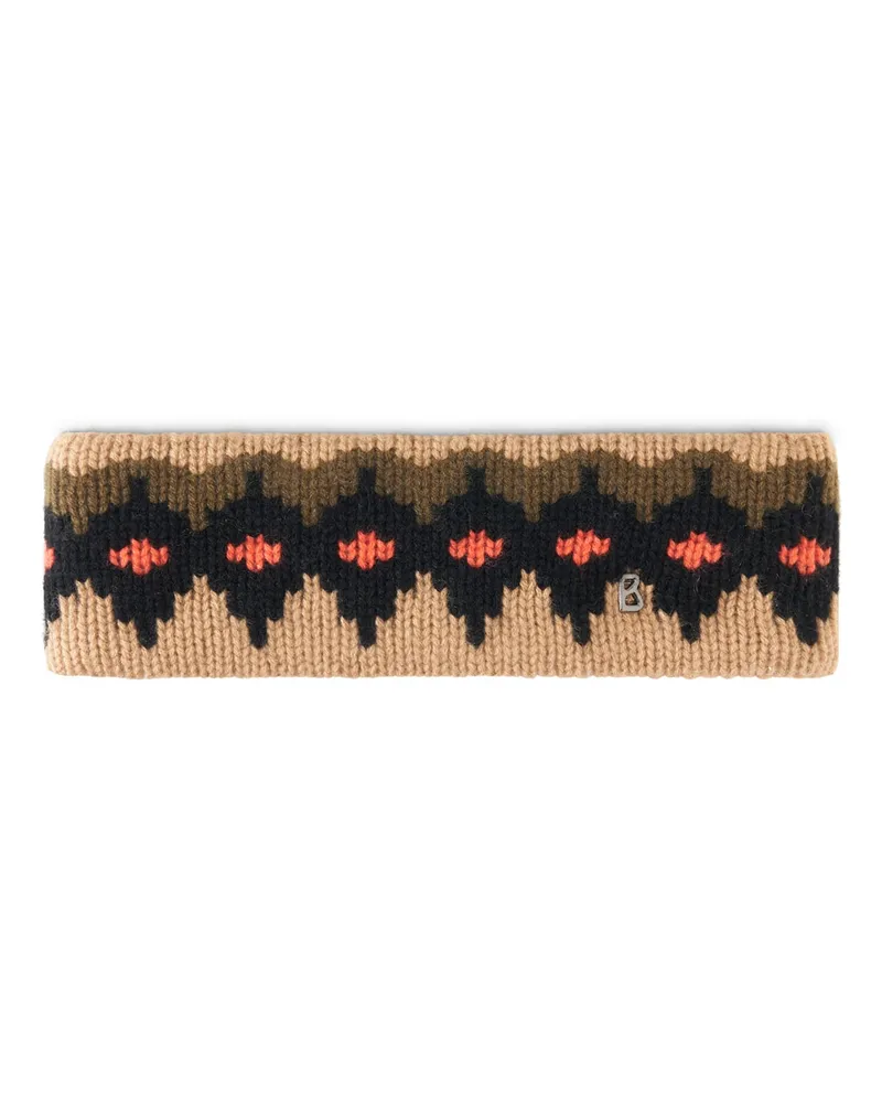 Bogner Kaschmir-Stirnband Loca für Damen - Camel/Oliv/Schwarz Camel