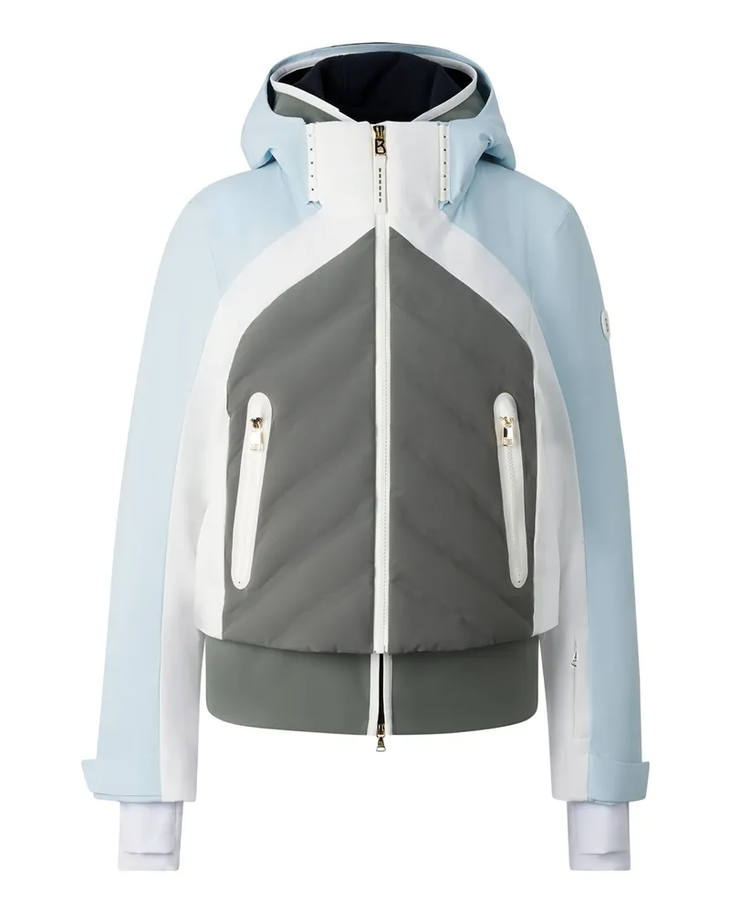Bogner Skijacke Sara für Damen - Hellblau/Oliv Hellblau