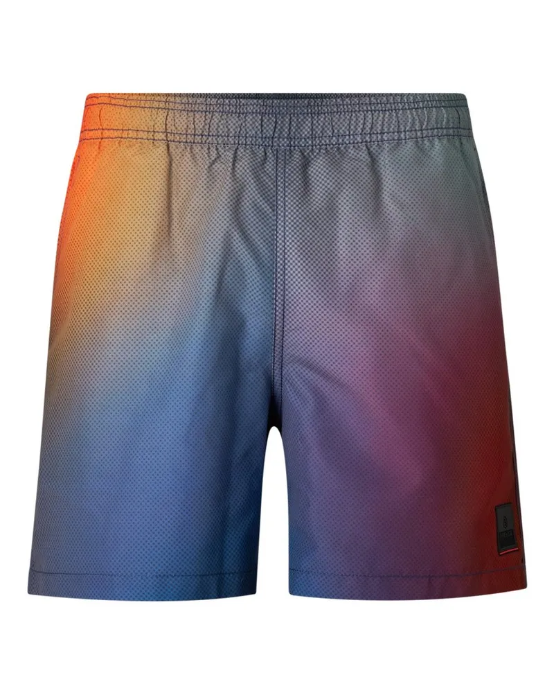 Bogner Fire & Ice Badeshorts Laron für Herren - Blau/Rot/Orange Blau