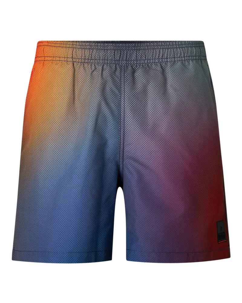 Bogner Fire & Ice Badeshorts Laron für Herren - Blau/Rot/Orange Blau
