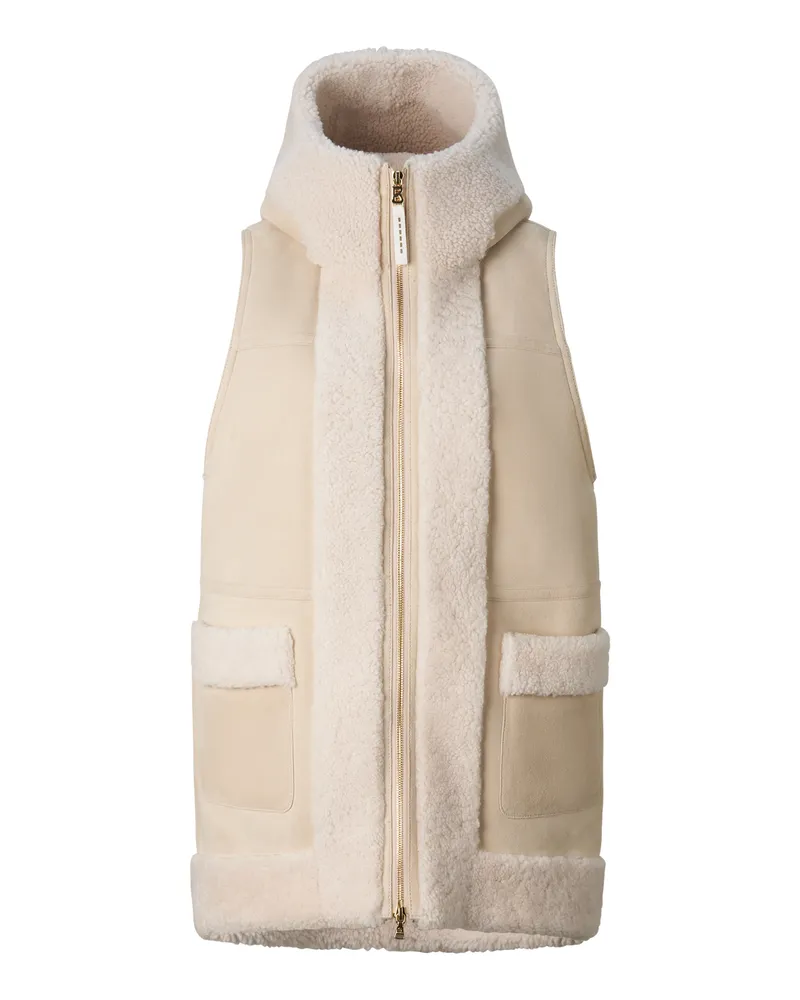 Bogner Lammfell-Weste Lona für Damen - Camel/Creme Camel