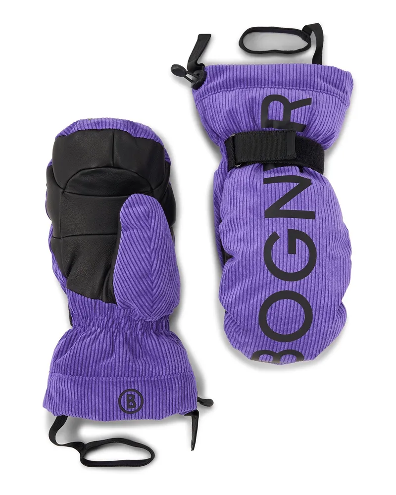 Bogner Ski-Fäustlinge Orella für Damen - Lila/Schwarz Lila