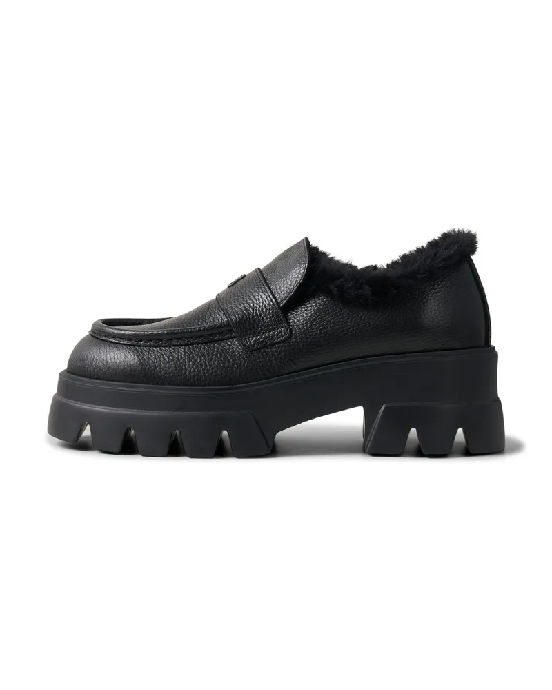 Bogner Plateau-Loafer Sapporo für Damen - Schwarz Schwarz