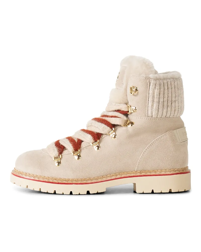 Bogner Schnürboots Andermatt mit Spikes für Damen - Beige Beige
