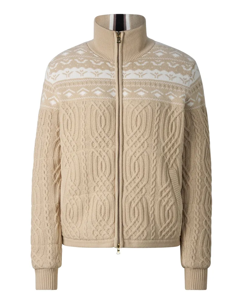 Bogner Norweger-Strickjacke Carolyn für Damen - Camel Camel