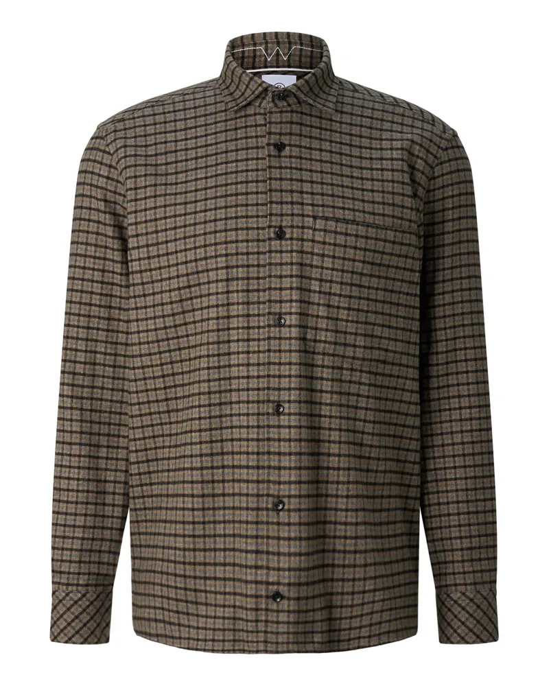 Bogner Baumwoll-Flanell-Hemd Hardy für Herren - Beige/Anthrazit Beige