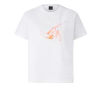 T-Shirt Cala für Damen - Weiß/Orange