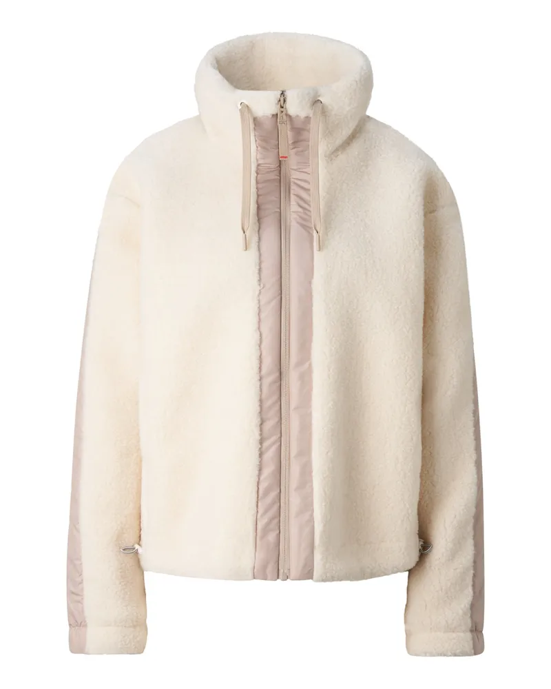 Bogner Fire & Ice Midlayer-Teddy-Jacke Ninetta für Damen - Off-White Off-white