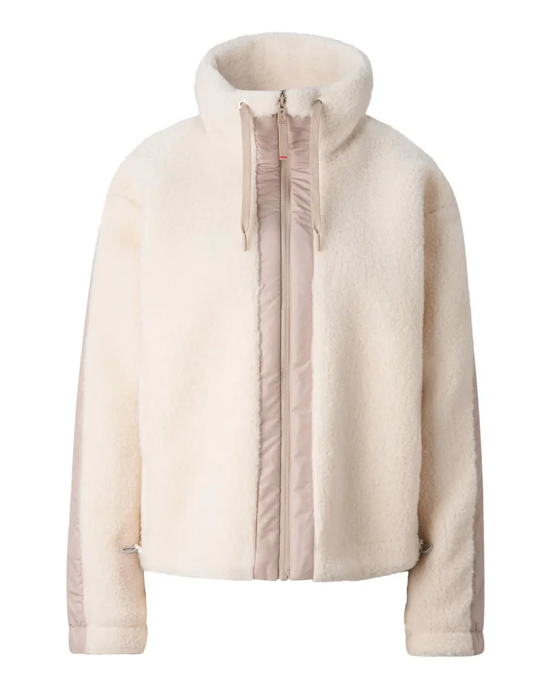 Bogner Fire & Ice Midlayer-Teddy-Jacke Ninetta für Damen - Off-White Off-white