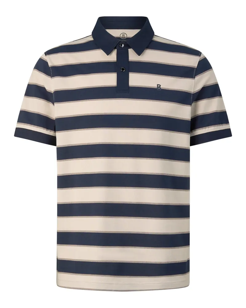 Bogner Piqué-Polo-Shirt Timo für Herren - Navy-Blau/Sand Navy-blau