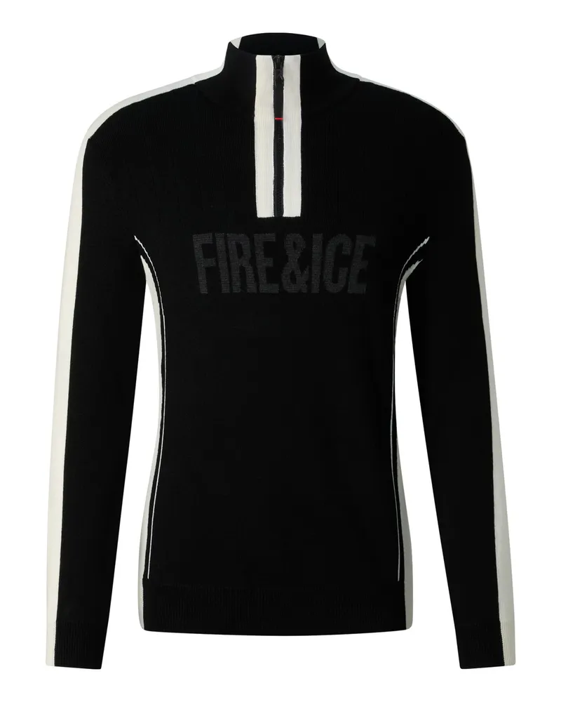 Bogner Fire & Ice Strick-Troyer Laurens für Herren - Schwarz/Off-White Schwarz