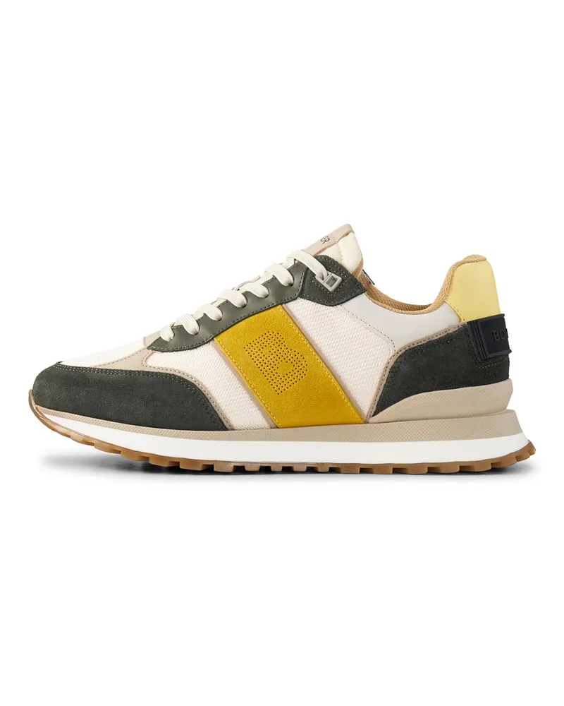Bogner Sneaker Newport für Herren - Dunkelgrün/Gelb/Weiß Dunkelgrün