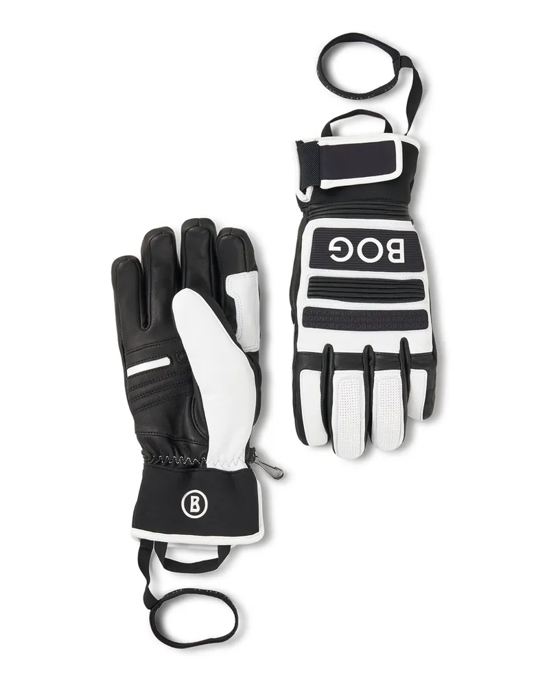 Bogner Handschuhe Silvan für Herren - Schwarz/Weiß Schwarz