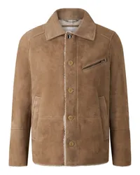 Bogner Lammfell-Lederjacke Liron für Herren - Beige Beige