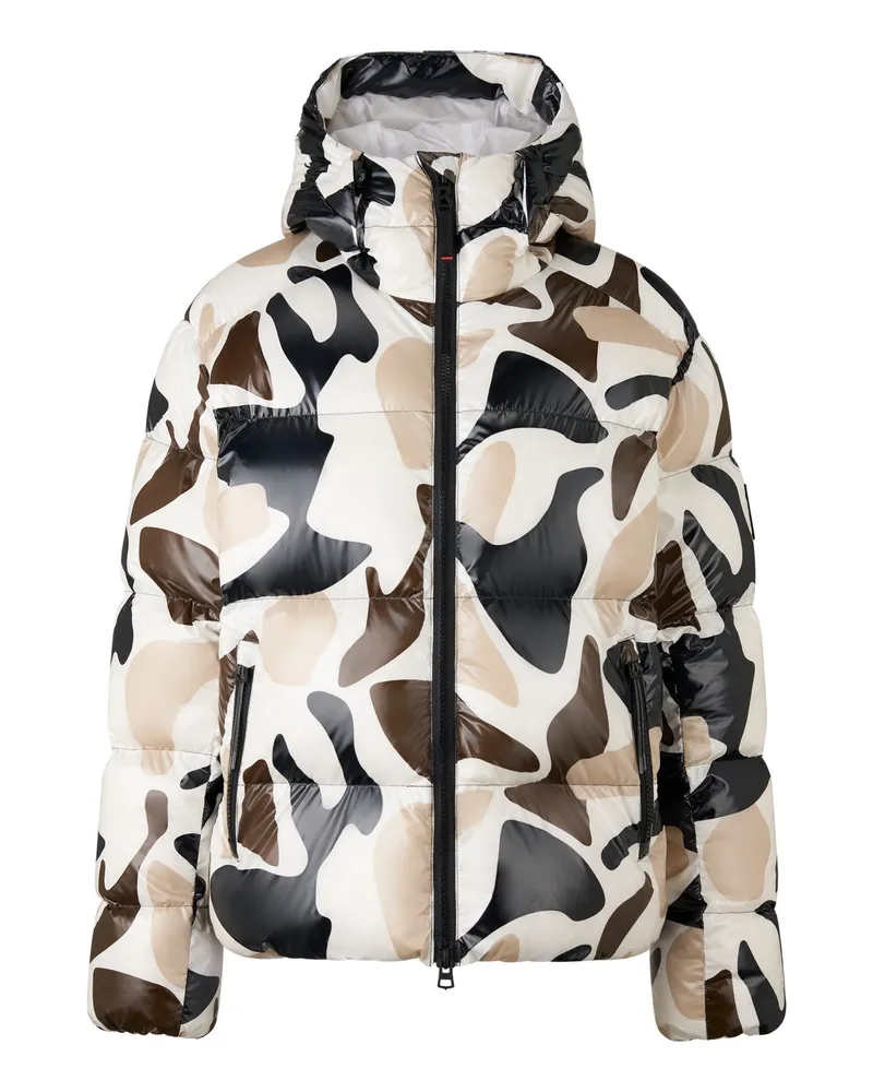 Bogner Fire & Ice Daunenjacke Vally für Damen - Beige/Schwarz/Braun Beige