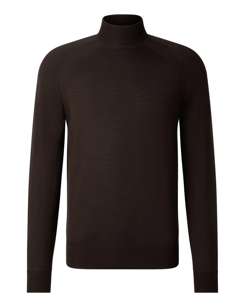 Bogner Schurwoll-Kaschmir-Pullover Gordon für Herren - Coffee Coffee