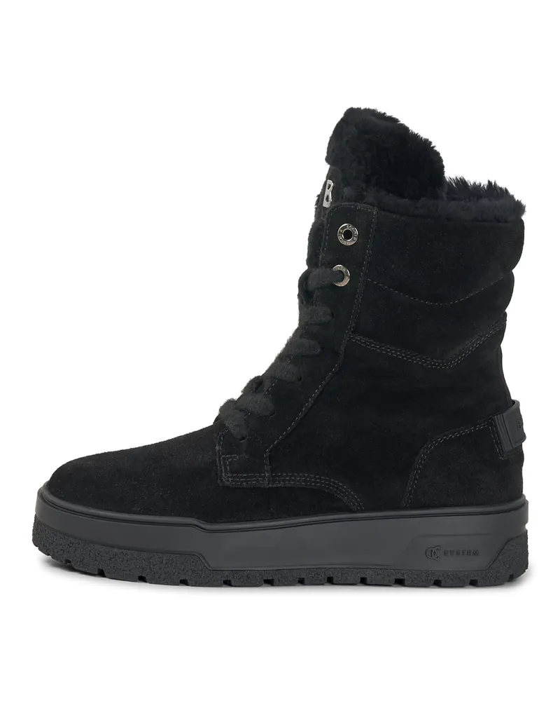 Bogner Schnürboots Calgary mit Spikes für Damen - Schwarz Schwarz