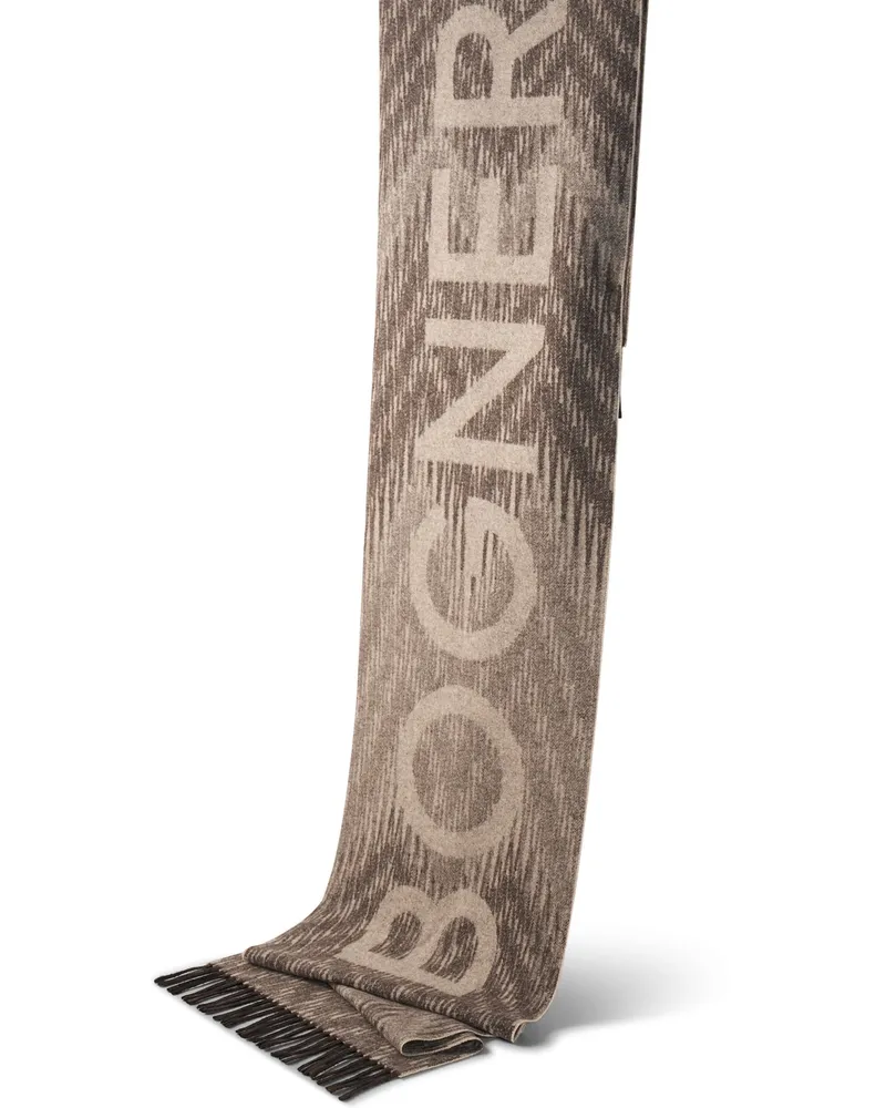 Bogner Woll-Schal Scarf für Herren - Braun/Beige Braun
