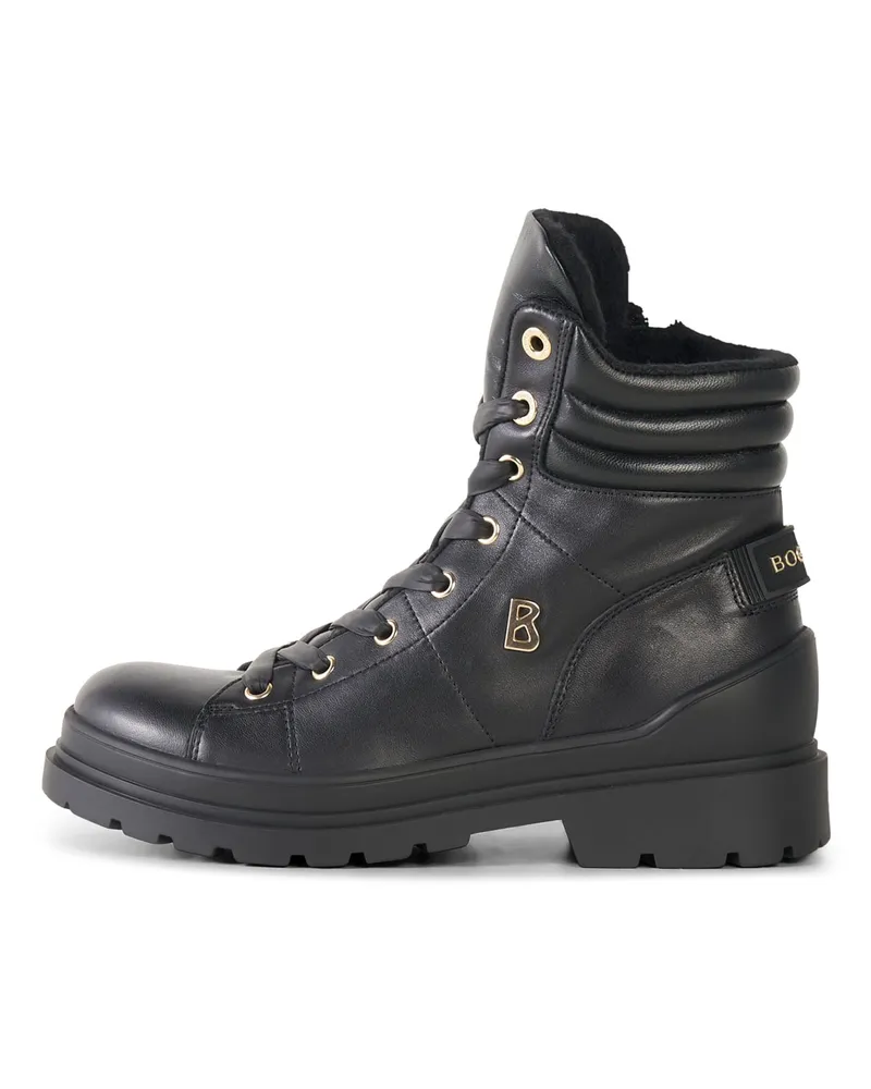 Bogner Schnürboots St. Moritz mit Spikes für Damen - Schwarz Schwarz