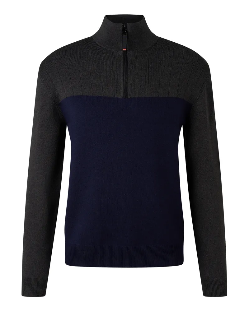 Bogner Fire & Ice Strick-Troyer Andrian für Herren - Grau/Navy-Blau Grau