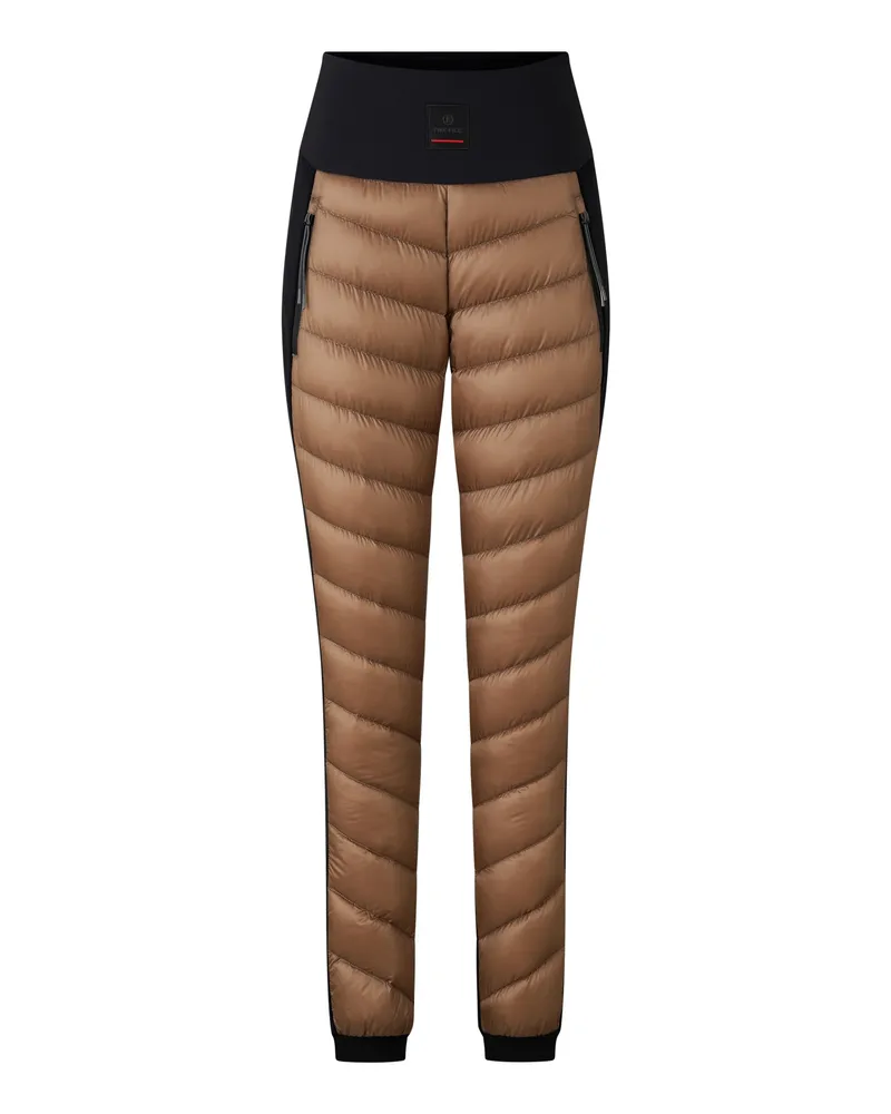 Bogner Fire & Ice Daunen-Hose Cora für Damen - Karamell/Schwarz Karamell
