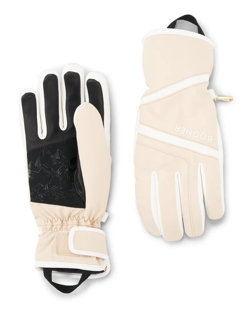 Bogner Handschuhe Hilla für Damen - Sand/Weiß Sand
