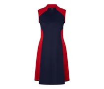Funktions-Polo-Kleid Carlotta für Damen - Dunkelblau/Rot