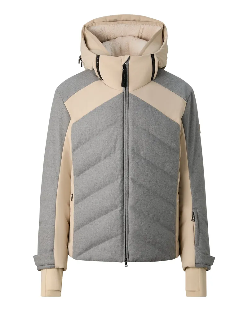 Bogner Flanell-Skijacke Flann für Herren - Hellgrau/Beige Hellgrau