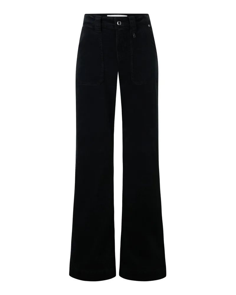 Bogner Samthose Devin für Damen - Schwarz Schwarz