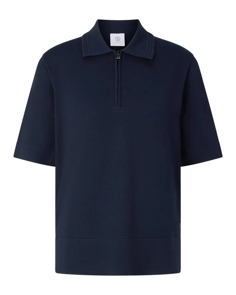Bogner Schurwoll-Polo-Shirt Maureen für Damen - Navy-Blau Navy-blau