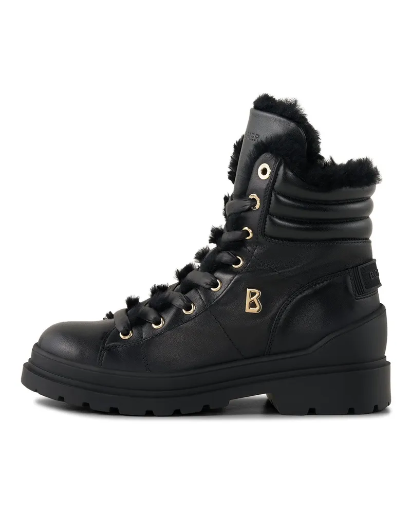Bogner Mid Boots St.Moritz mit Spikes für Damen - Schwarz Schwarz