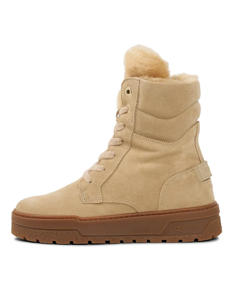 Bogner Schnürboots Calgary mit Spikes für Damen - Camel Camel