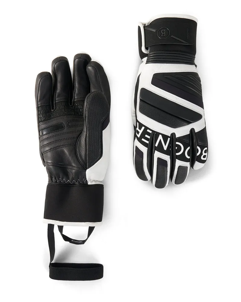 Bogner Handschuhe Silvan für Herren - Schwarz/Weiß Schwarz