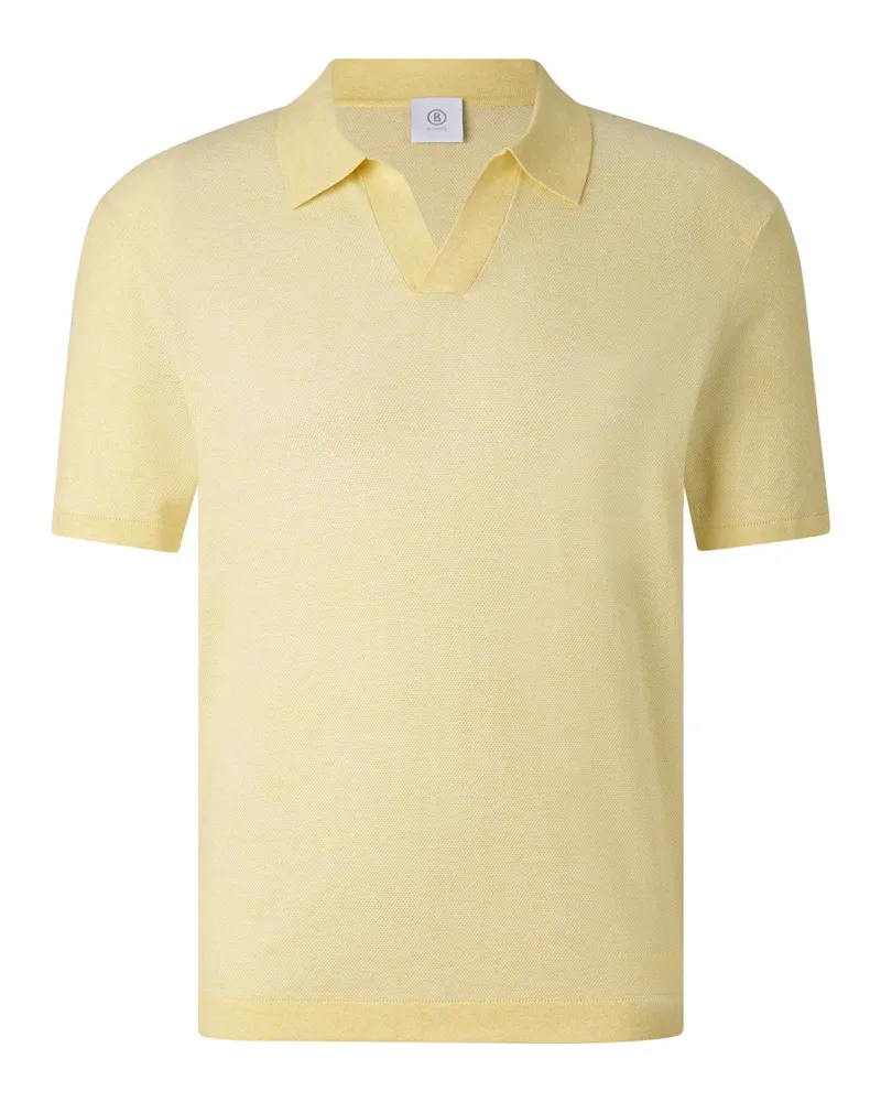 Bogner Strick-Polo-Shirt Lyon für Herren - Gelb Gelb