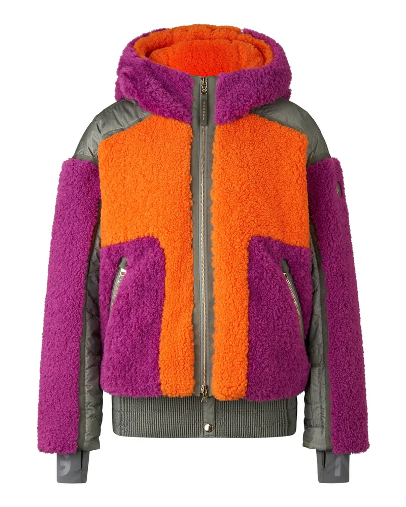 Bogner Skijacke Kora für Damen - Orange/Violett Orange