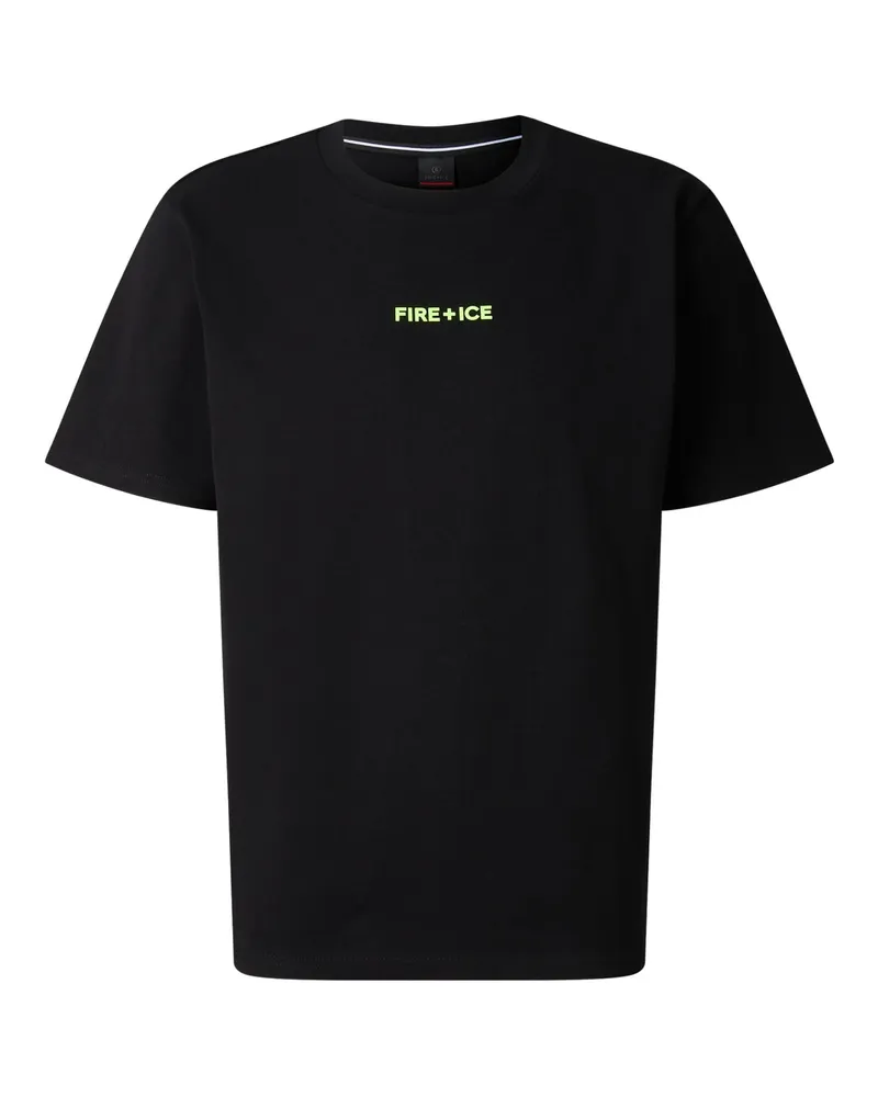 Bogner Fire & Ice Baumwoll-T-Shirt Mick für Herren - Schwarz Schwarz