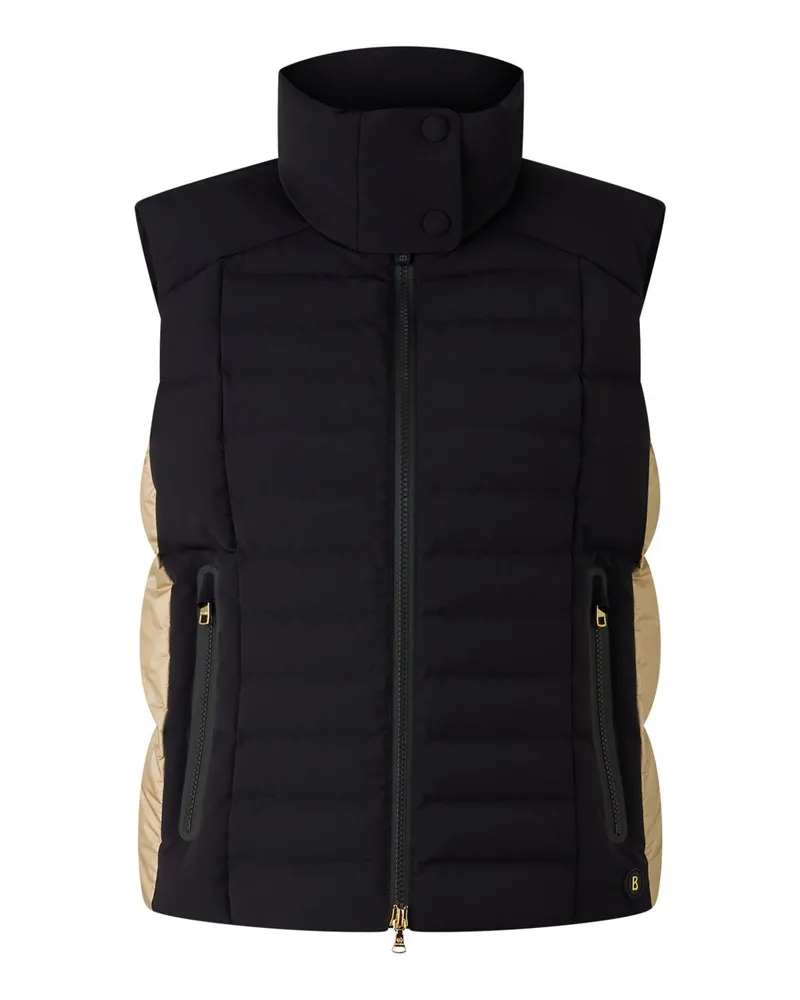Bogner Daunenweste Bond für Damen - Schwarz/Beige Schwarz