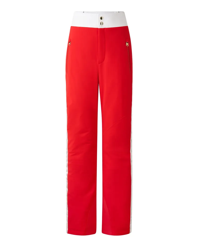 Bogner Skihose Illma für Damen - Rot/Weiß Rot