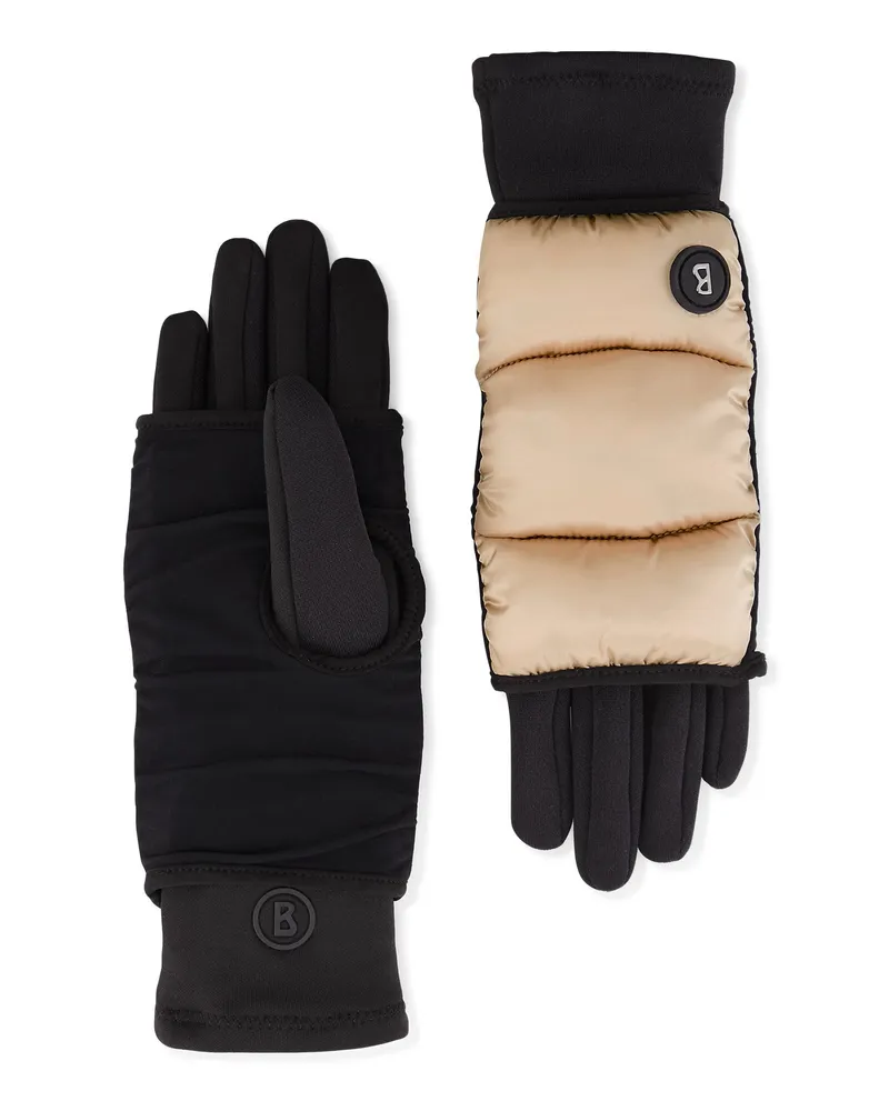 Bogner Handschuh Touch für Damen - Beige/Schwarz Beige