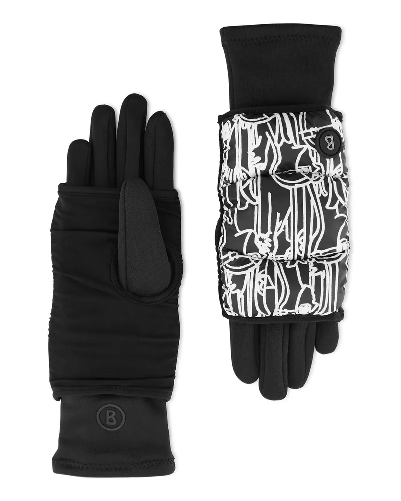 Bogner Handschuh Touch für Damen - Off-White/Schwarz Off-white