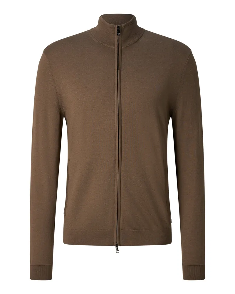 Bogner Schurwoll-Strickjacke Oscar für Herren - Braun Braun
