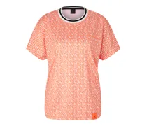 T-Shirt Dina für Damen - Orange/Weiß
