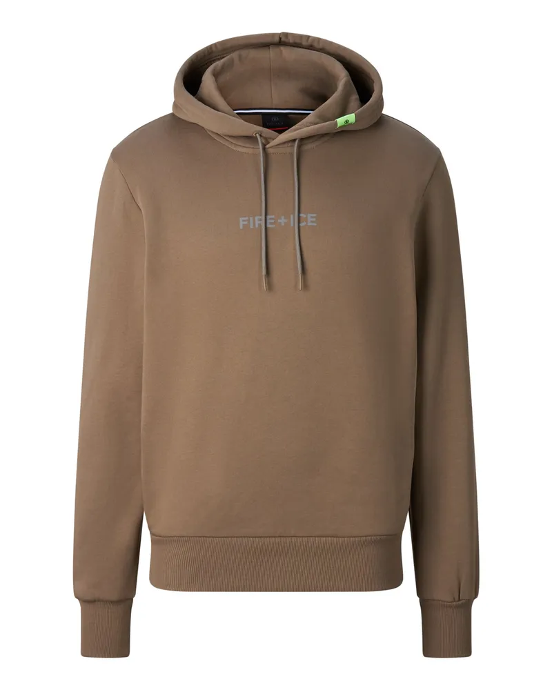 Bogner Fire & Ice Baumwoll-Hoodie Covell für Herren - Taupe Taupe