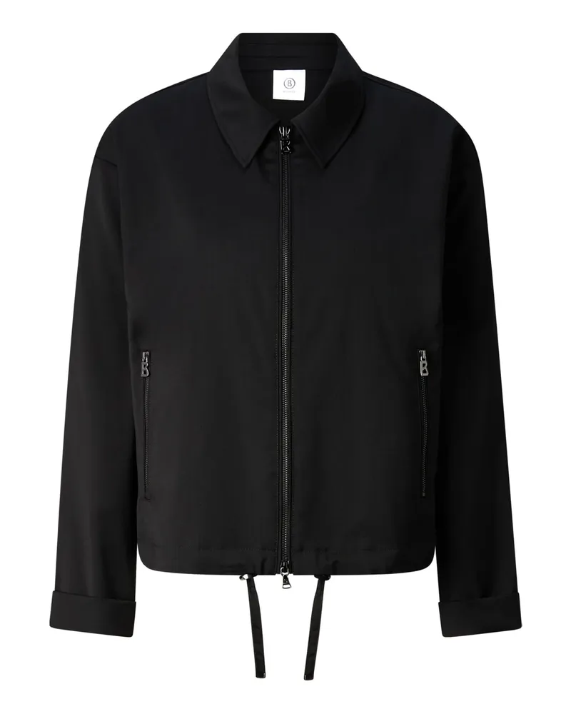 Bogner Schurwoll-Bluse Elody für Damen - Schwarz Schwarz