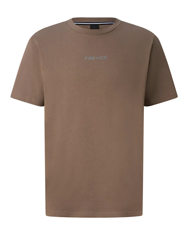 Bogner Fire & Ice Baumwoll-T-Shirt Mick für Herren - Taupe Taupe