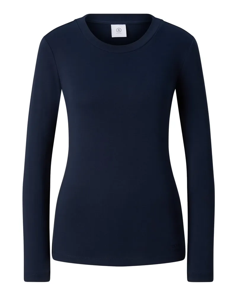 Bogner Baumwoll-Longsleeve Nikini für Damen - Navy Navy